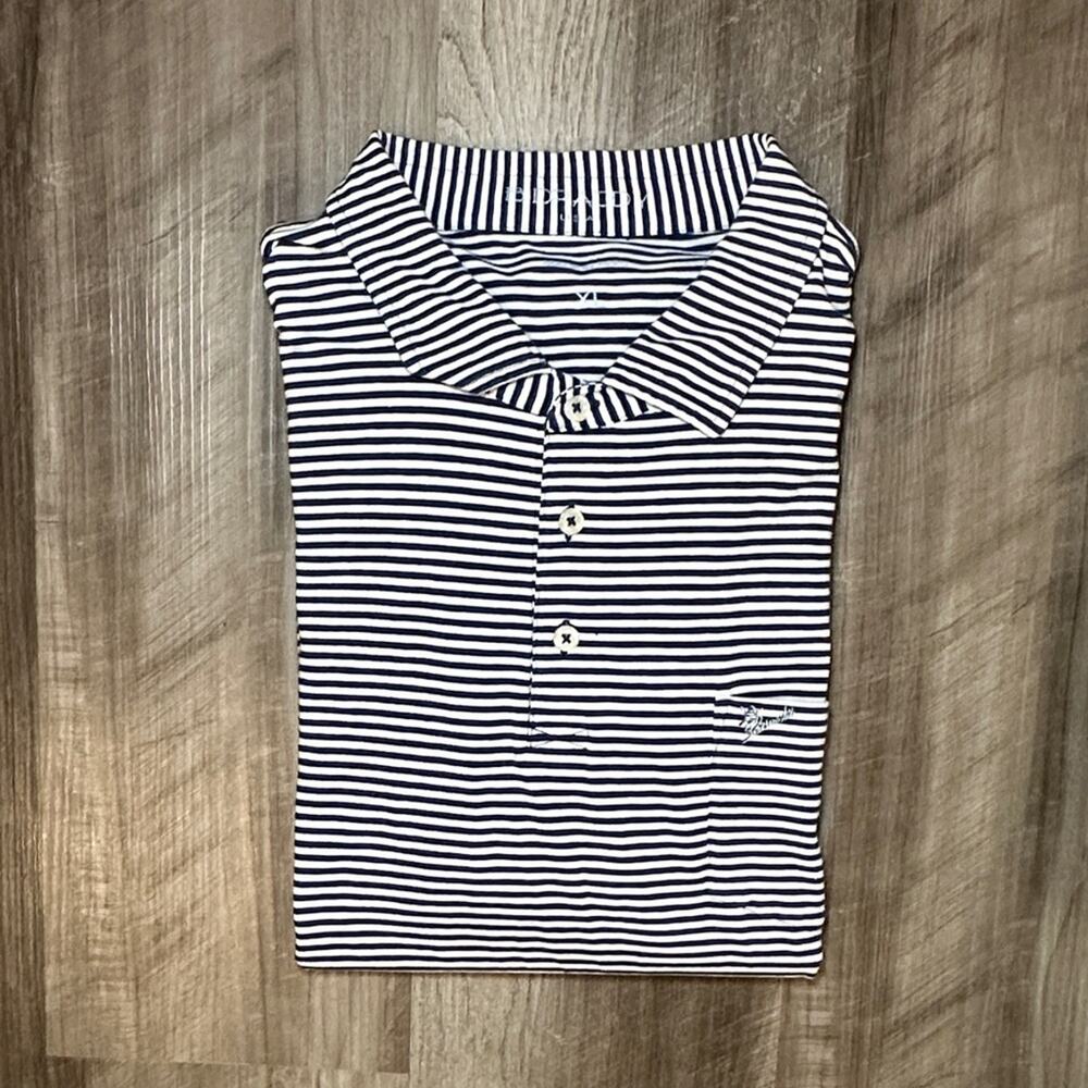 B. Draddy Striped Southern Hills Golf Polo - XL